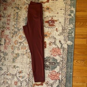 Lululemon Burgundy Leggings